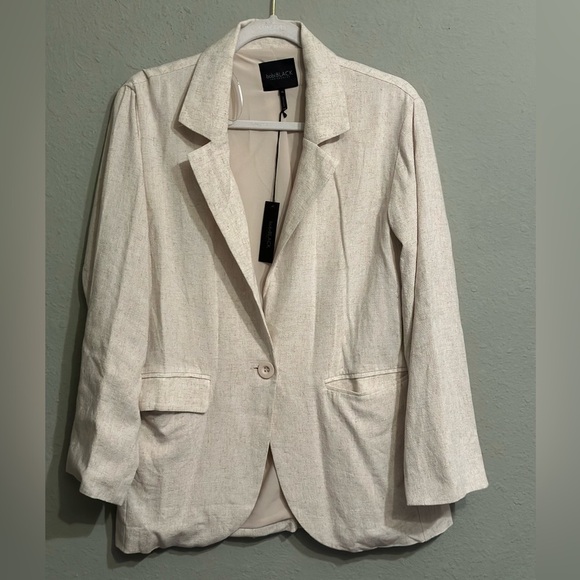 NWT Bobi Black Los Angeles Oversized blazer In Oatmeal - Picture 7 of 15